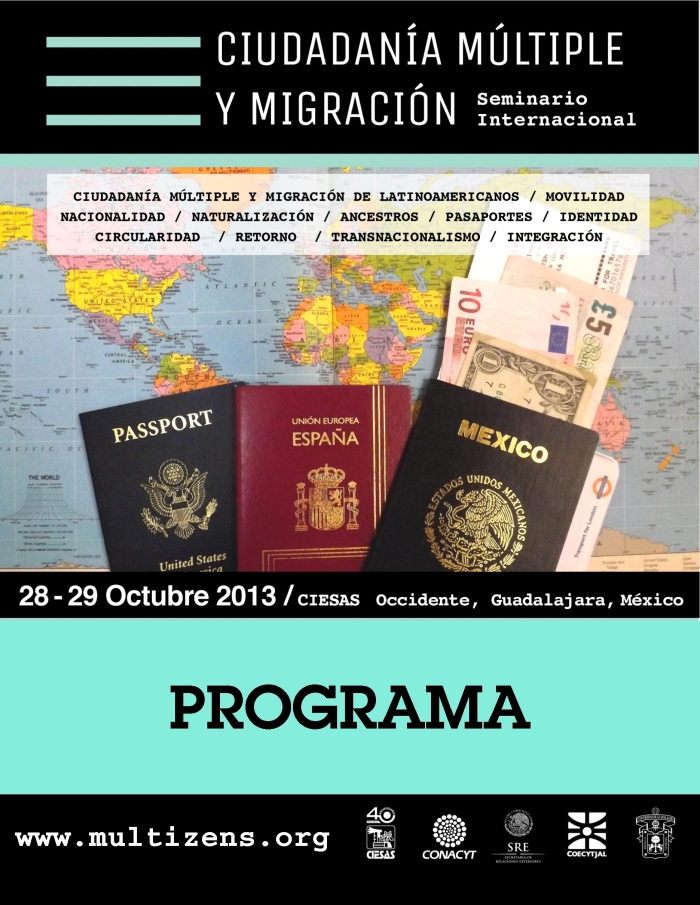Portada programa seminario ciudadania multiple y migracion